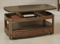 Hammary Primo Rectangular Lift-Top Cocktail Table 446-910 in Graphite