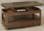 Hammary Primo Rectangular Lift-Top Cocktail Table 446-910 in Graphite