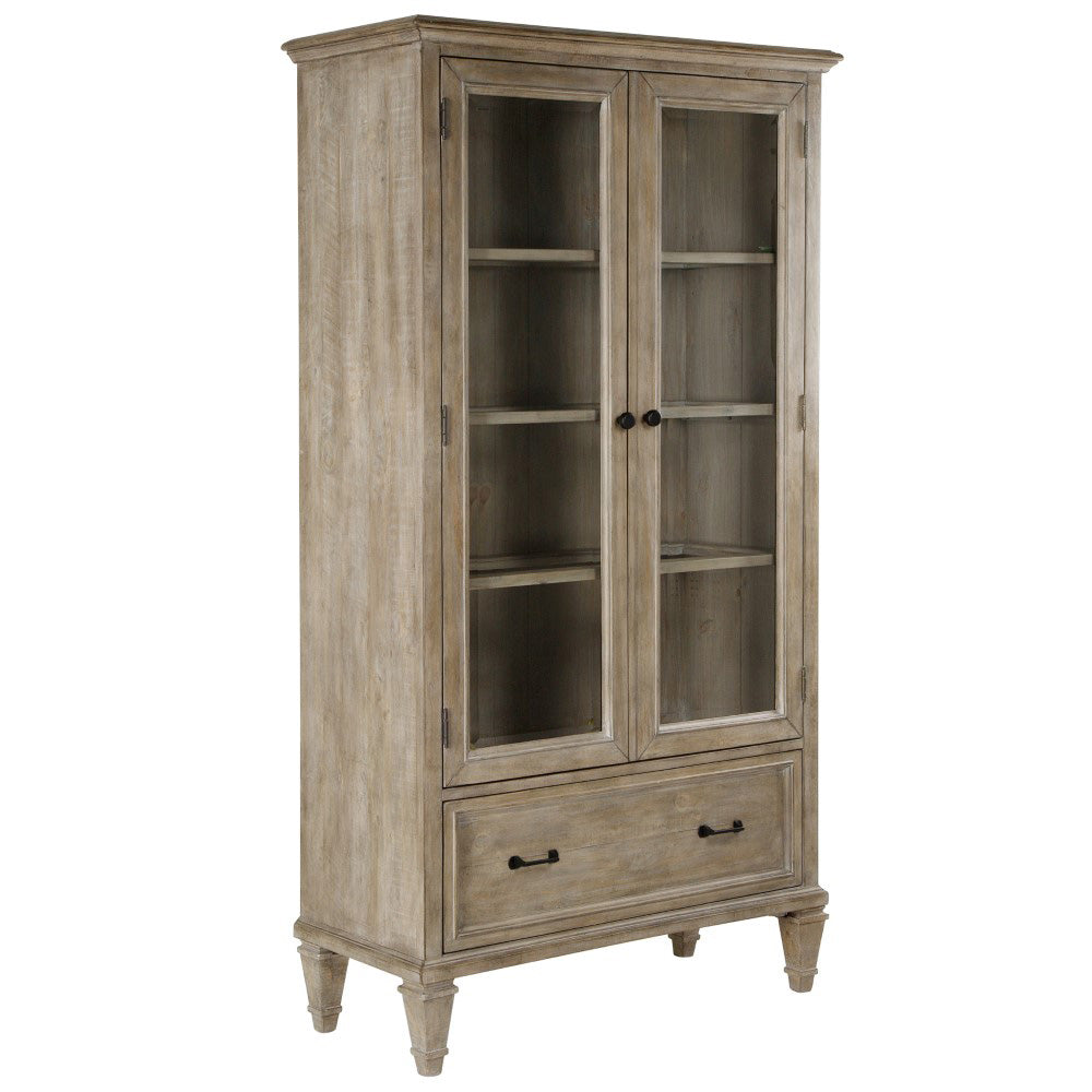 Briarhill Door Bookcase in Dovetail Grey 00359