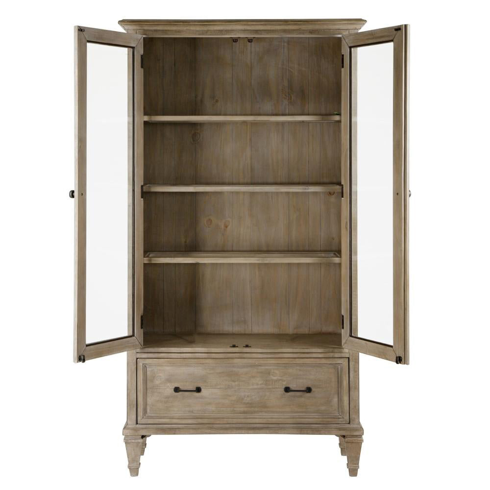 Briarhill Door Bookcase in Dovetail Grey 00359
