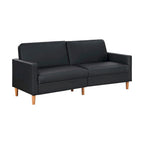 Carlton Convertible Sofa Bed in Black 9730BLK-3CL