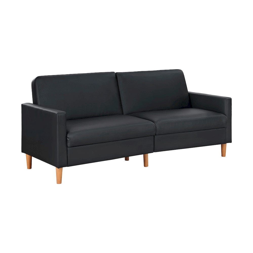 Carlton Convertible Sofa Bed in Black 9730BLK-3CL