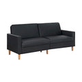 Carlton Convertible Sofa Bed in Black 9730BLK-3CL