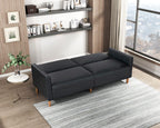 Carlton Convertible Sofa Bed in Black 9730BLK-3CL