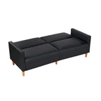 Carlton Convertible Sofa Bed in Black 9730BLK-3CL