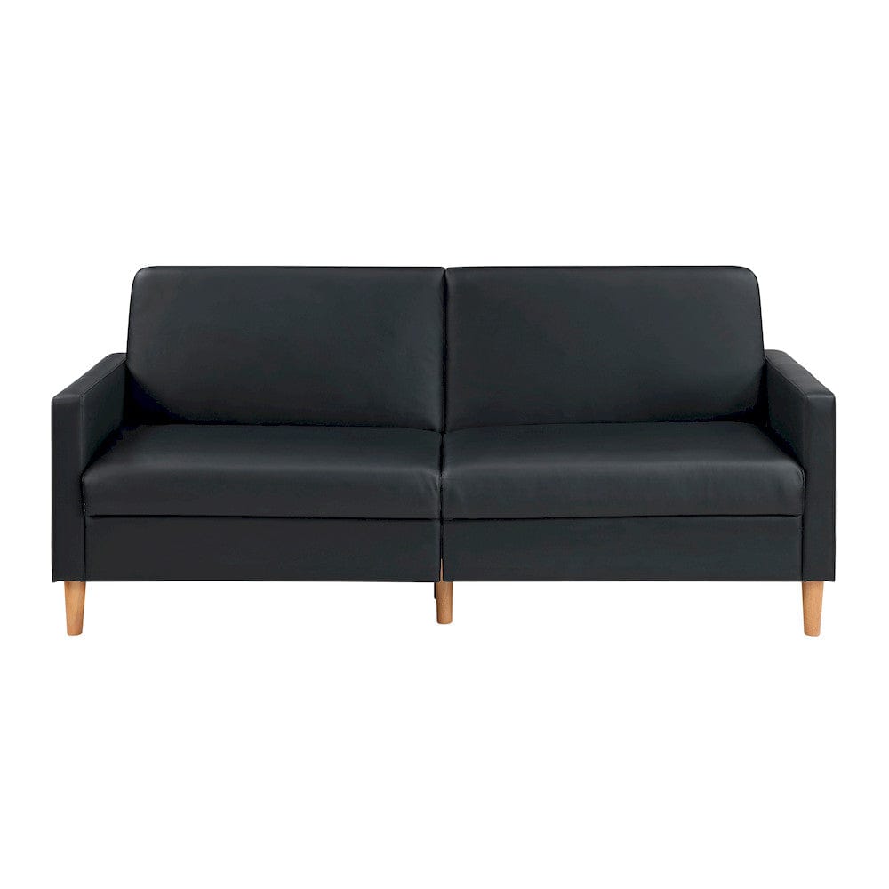 Carlton Convertible Sofa Bed in Black 9730BLK-3CL