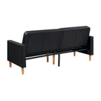 Carlton Convertible Sofa Bed in Black 9730BLK-3CL