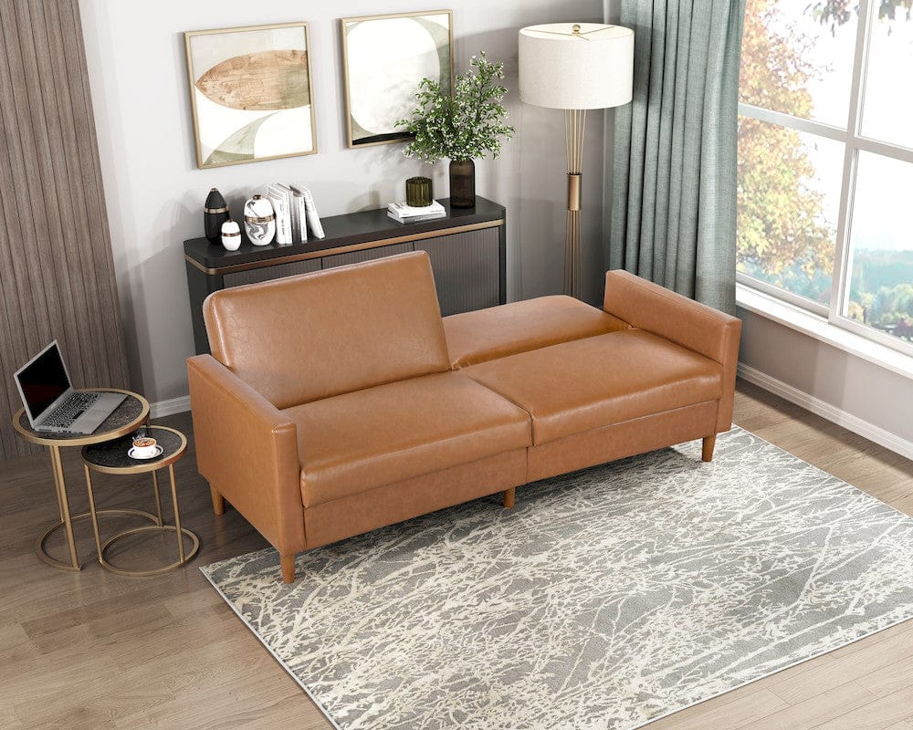Convertible Sofa Bed Camel 9730CAM-3CL
