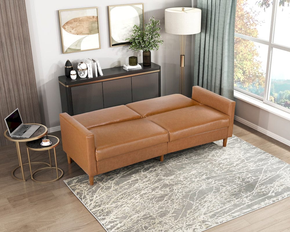 Convertible Sofa Bed Camel 9730CAM-3CL