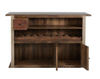Antique Multicolor 1 Drawer 2 Shelves 2 Doors Bar IFD967BAR-MC