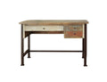 IFD Antique Multicolor Three Drawer Desk in Distressed Multicolor