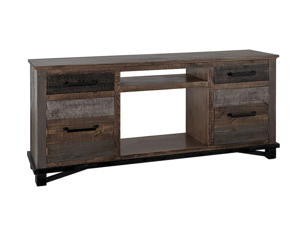 Loft 70in Fireplace IFD6441STNFP70 in Brown