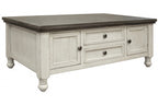 IFD Stone 4 Drawers Cocktail Table IFD4691CKT