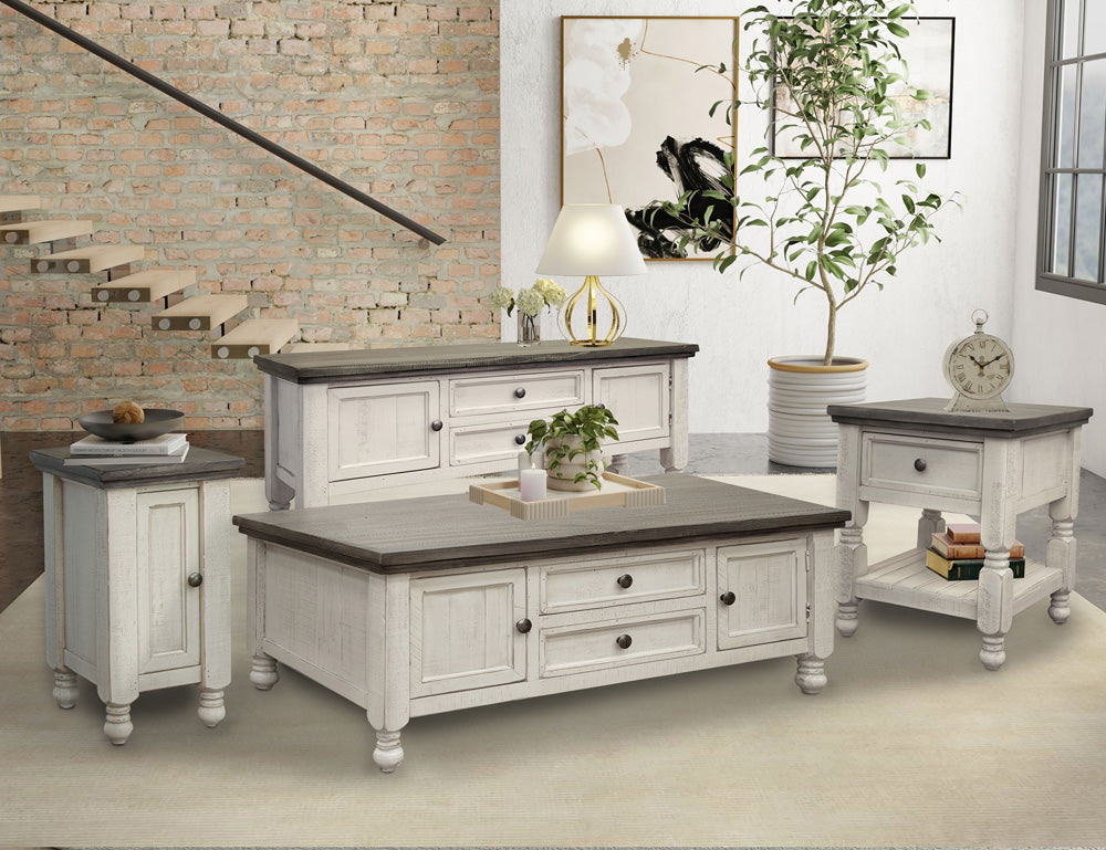 IFD Stone 4 Drawers Cocktail Table IFD4691CKT