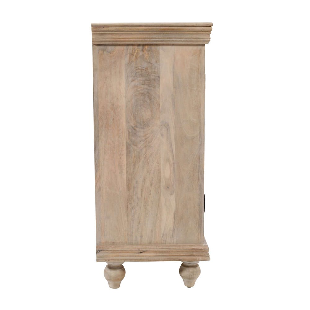 Adele 71in Hand Carved Solid Wood Four-Door Sideboard Cabinet 2358-71 in Sand