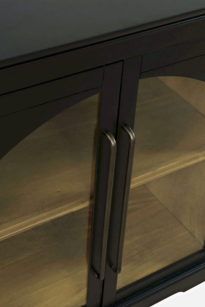 Archdale 33in Gothic Arch Accent Cabinet 2295-33 in Black