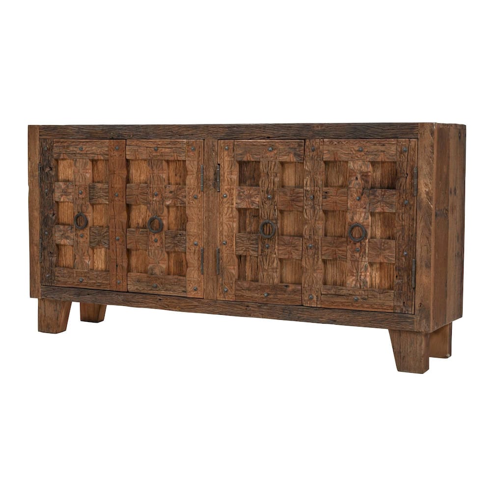 Colton 71in Accent Storage Cabinet Sideboard 2385-72 in Dark Brown
