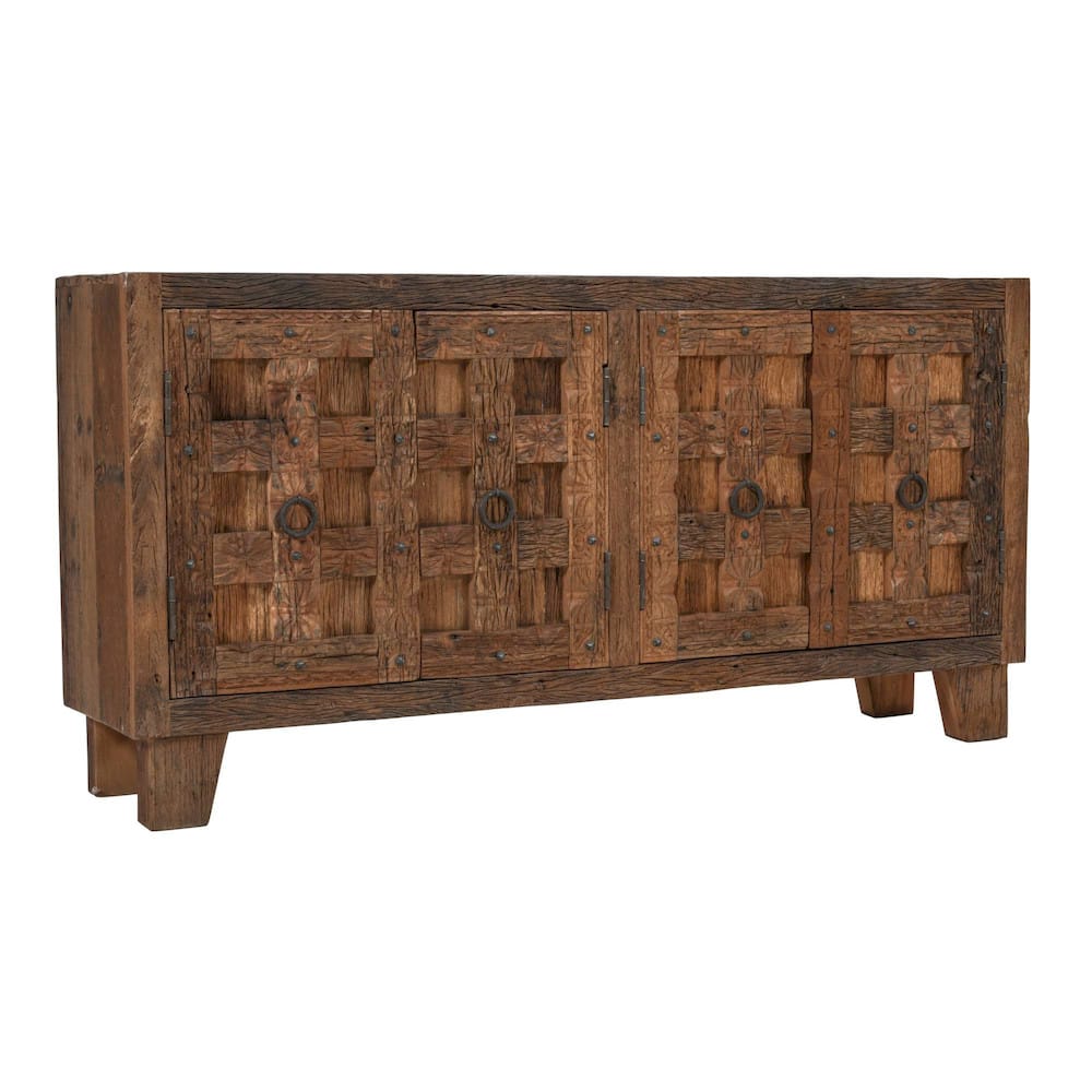 Colton 71in Accent Storage Cabinet Sideboard 2385-72 in Dark Brown