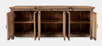 Eden Prairie 6 Door Accent Cabinet 1989-84 in Heavily Distressed Brown