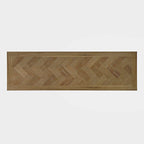 Fairview 60in Chevron Fireplace Console 2338-FP6032 in Bryce Light Brown