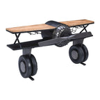 Maverick 72in Airplane Bar Console Table Gunmetal Grey 2323-MAVERICK