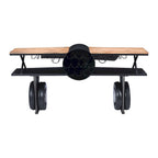 Maverick 72in Airplane Bar Console Table Gunmetal Grey 2323-MAVERICK