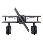 Maverick 72in Airplane Bar Console Table Gunmetal Grey 2323-MAVERICK