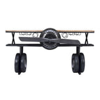 Maverick 72in Airplane Bar Console Table Gunmetal Grey 2323-MAVERICK
