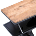 Maverick 72in Airplane Bar Console Table Gunmetal Grey 2323-MAVERICK