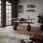 Maverick 72in Airplane Bar Console Table Gunmetal Grey 2323-MAVERICK