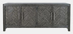 Gramercy 79in 4 Door Accent Cabinet 1356-79 in Platinum
