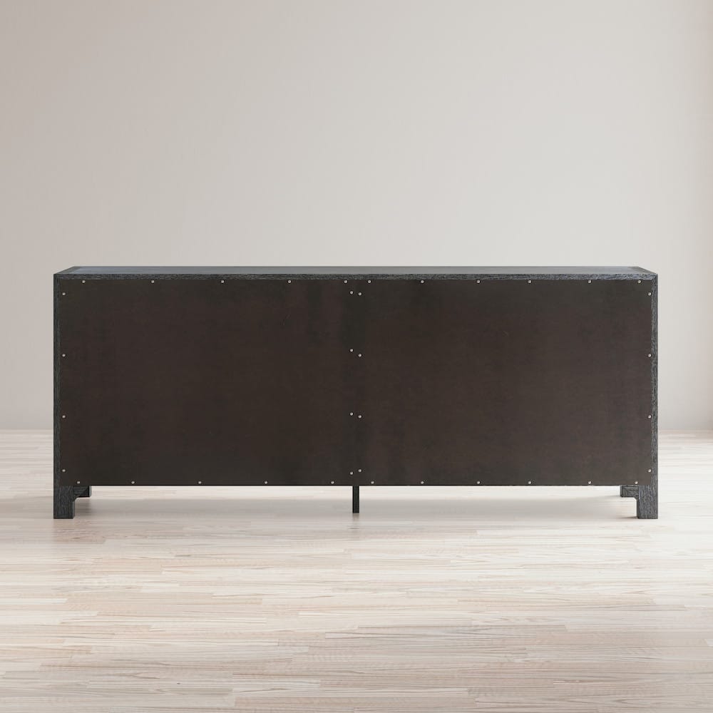 Gramercy 79in 4 Door Accent Cabinet 1356-79 in Platinum