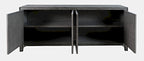 Gramercy 79in 4 Door Accent Cabinet 1356-79 in Platinum