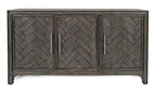 Gramercy 3 Door Accent Cabinet 1356-60 in Platinum