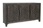 Gramercy 3 Door Accent Cabinet 1356-60 in Platinum