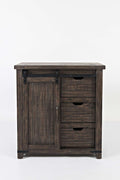 Madison County 32in Barn Door Accent Cabinet 1700-32 in Barnwood