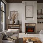 Painted Canyon 32in Fireplace Console 1600-FP32 in Brown