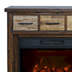 Painted Canyon 32in Fireplace Console 1600-FP32 in Brown
