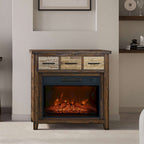 Painted Canyon 32in Fireplace Console 1600-FP32 in Brown