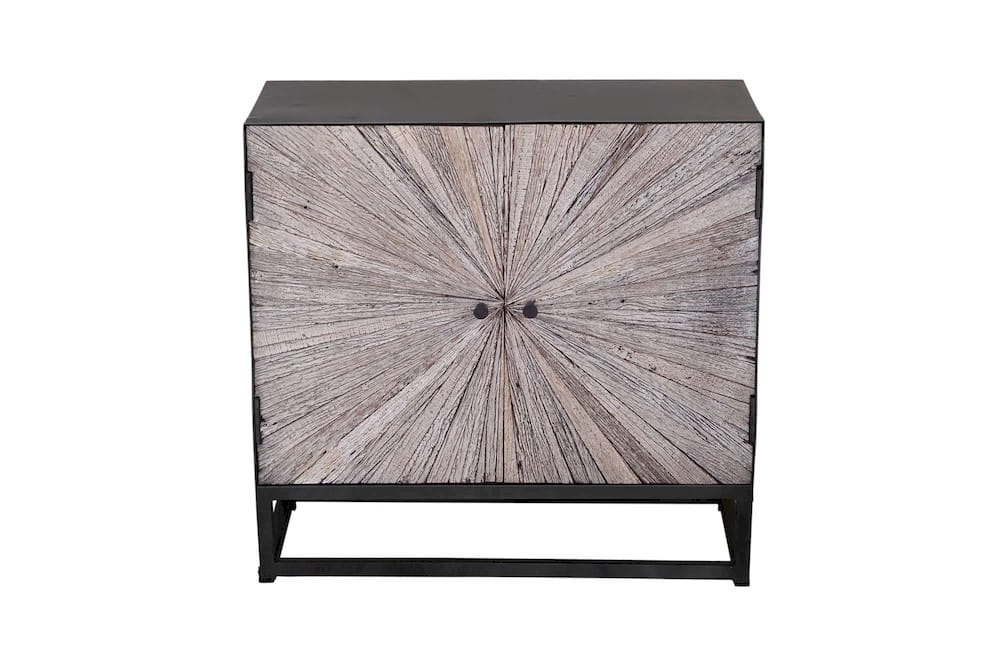 Astral Plains 32in 2 Door Accent Cabinet 1929-32 in Grey Wash
