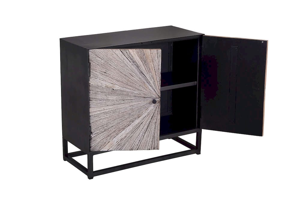 Astral Plains 32in 2 Door Accent Cabinet 1929-32 in Grey Wash