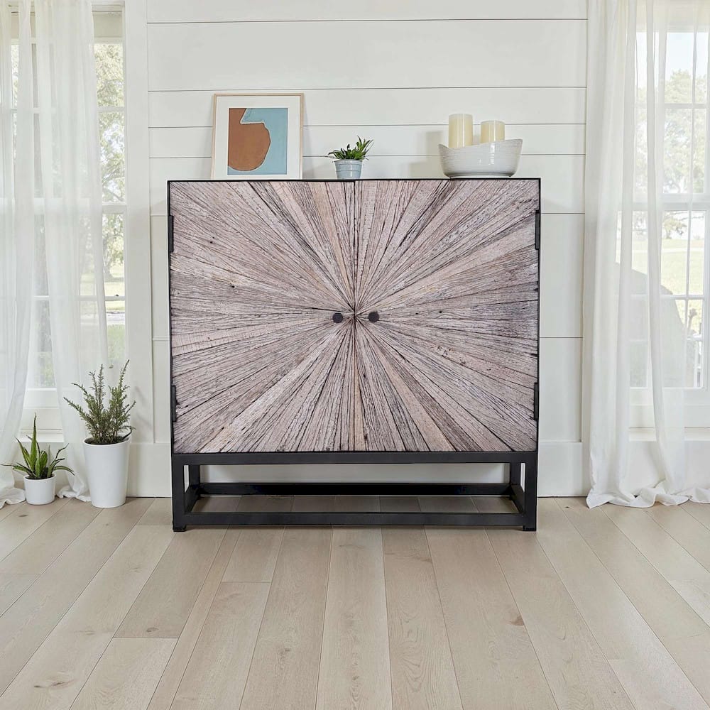Astral Plains 32in 2 Door Accent Cabinet 1929-32 in Grey Wash
