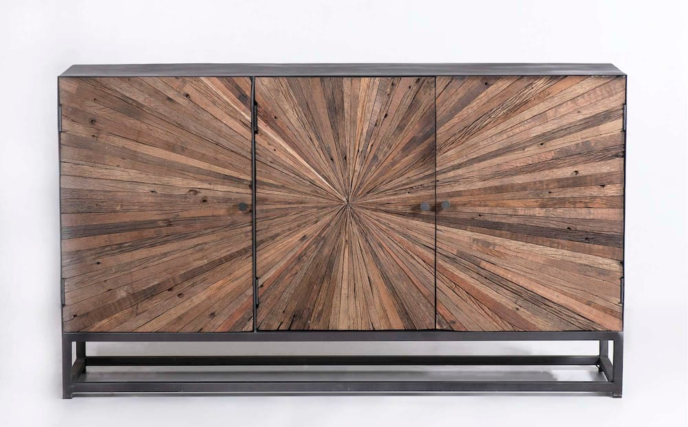 Astral Plains 3 Door Accent Cabinet 1928-59 in Natural