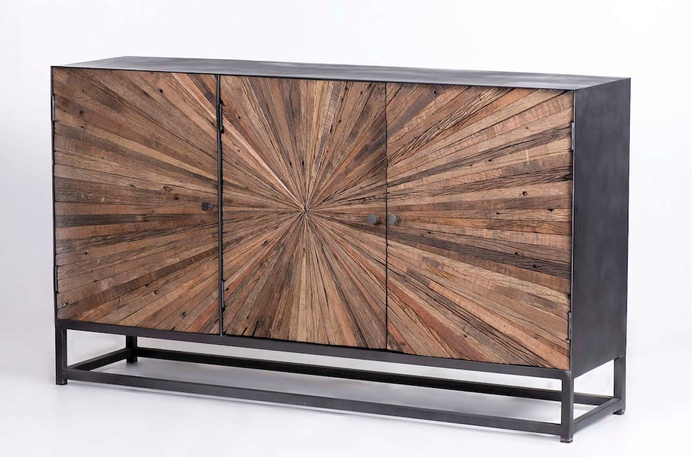 Astral Plains 3 Door Accent Cabinet 1928-59 in Natural