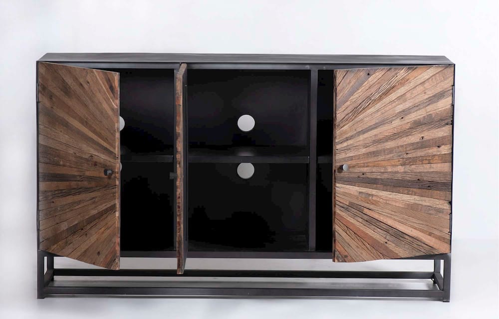 Astral Plains 3 Door Accent Cabinet 1928-59 in Natural