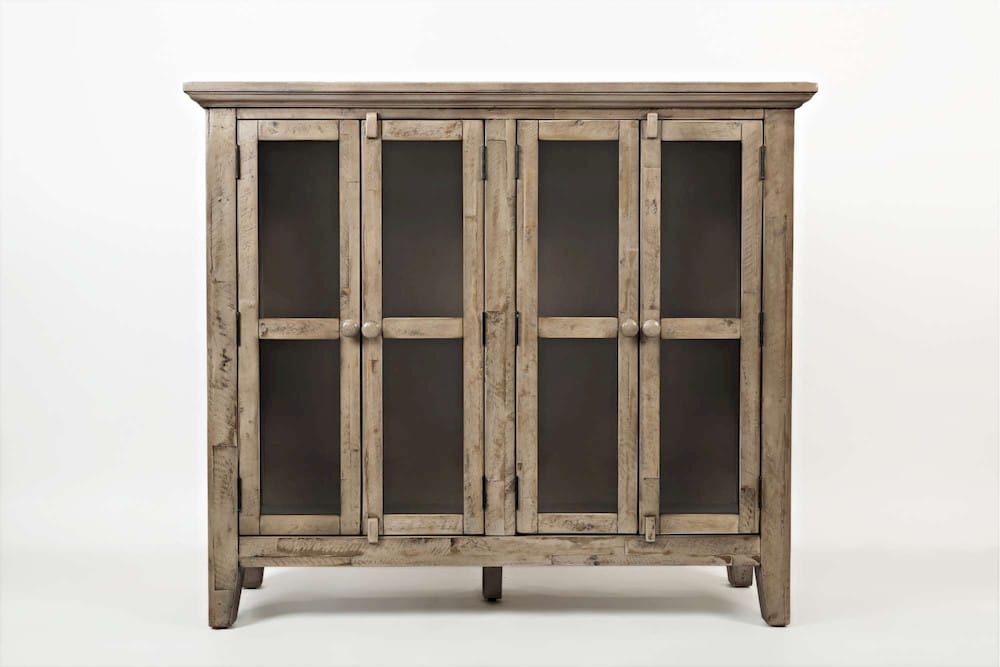 Rustic Shores 48in Coastal Four-Door Accent Cabinet 1620-48 in Watch Hill Brown-Grey