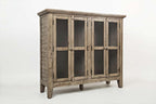 Rustic Shores 48in Coastal Four-Door Accent Cabinet 1620-48 in Watch Hill Brown-Grey