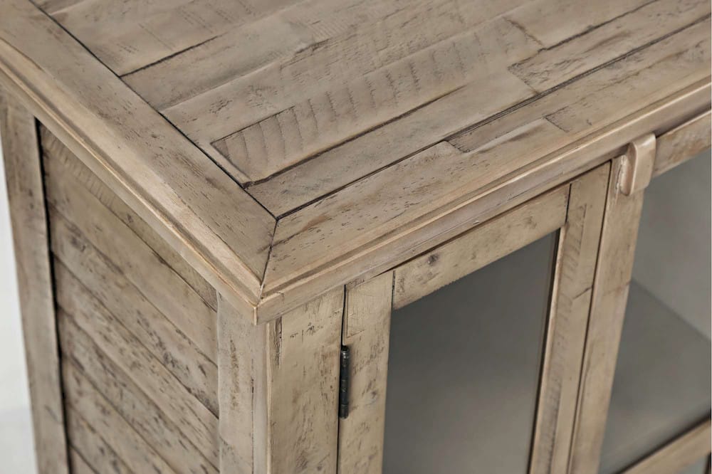 Rustic Shores 48in Coastal Four-Door Accent Cabinet 1620-48 in Watch Hill Brown-Grey