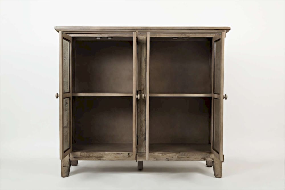 Rustic Shores 48in Coastal Four-Door Accent Cabinet 1620-48 in Watch Hill Brown-Grey
