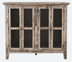 Rustic Shores 48in Distressed Accent Cabinet 2125-48 in Grey Wash